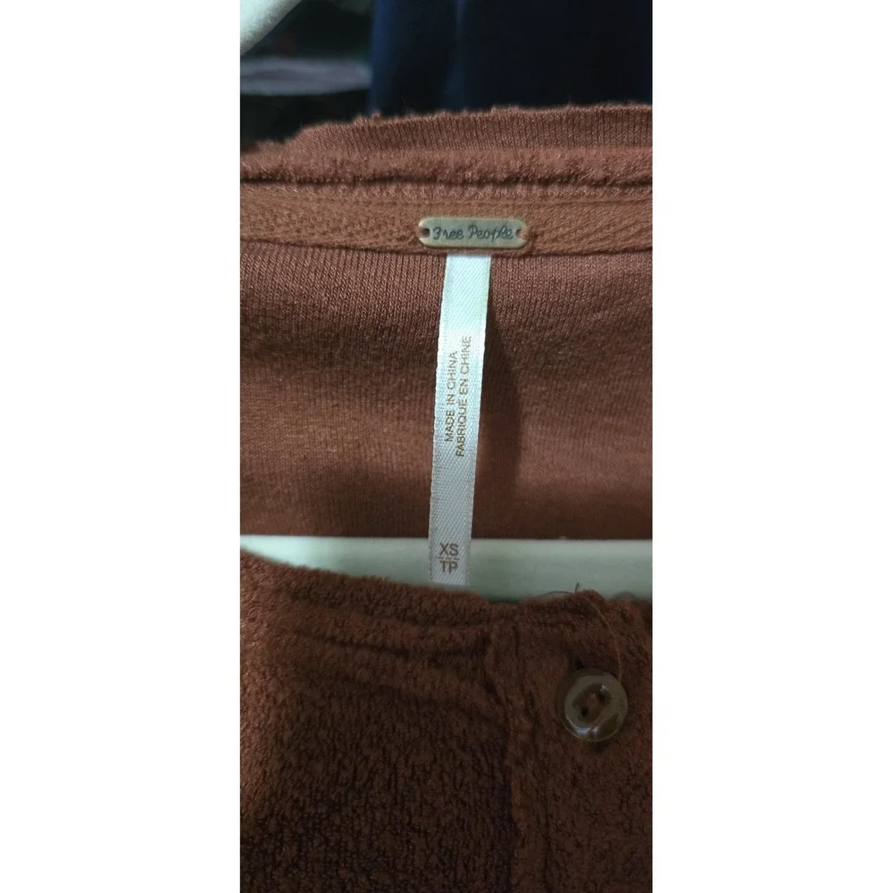 Free People Emma Henley XS Bell Sleeve‎ Rust Boho